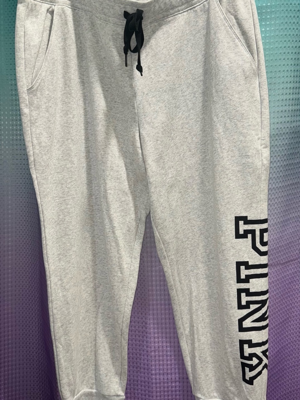 NWT Victoria’s Secret VS PINK XXL Gray Campus Jogger Pant